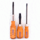 Grace USA Peacemaker Screwdriver Set, 3 Pcs, Wood, GRHG3
