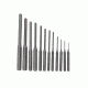 Grace USA Professional 12 Pieces Steel Roll Pin Punch Set with Vinyl Pouch, GRRS12