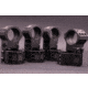 Gray Ops CNC Tactical 36mm Riflescope Ring, 1.540in, Black, GO-36H-TSR