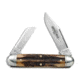 Great Eastern Cutlery GEC #35 Northfield UN-X-LD Churchill Pocket Knife 3.75" Sambar Stag 351217, Brown, 1095, adult, BHQ-78012