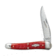 Great Eastern Cutlery GEC #38 Northfield 38 Special Pocket Knife 3.8" Red Jigged Bone 381117, Red, 1095, adult, BHQ-73326