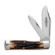 Great Eastern #44 Northfield UN-X-LD Gunstock Buffalo Jack Folding Knife, 2.875in, 1095, Clip Point, Pen Blade, Stag, Brown Handle, Brown/Gray, 6.375 inch, BHQ-88846