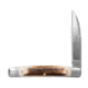 Great Eastern Cutlery GEC Northfield UN-X-LD #13 Whip Sambar Stag Pocket Knife 2.9" Satin, Brown, 1095, adult, BHQ-196480
