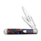Great Eastern Cutlery GEC Northfield UN-X-LD English Jack Knife Church Glass Acrylic 3.6" Satin, Red/Green/Blue, 1095, adult, BHQ-182434