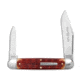 Great Eastern Cutlery GEC Northfield UN-X-LD Texas Stogie Indian Paint Brush Jigged Bone 3.7" Satin, Red, 1095, adult, BHQ-229907