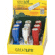Greatlite Mini 9 LED Flashlight Set of 9 Assortment Red, Blue, Silver GL32848