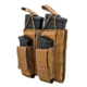 Grey Ghost Gear Double M4/Pistol Mag Pouch, MALICE Clips for MOLLE/PALS, Coyote Brown 10099-14