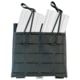 Grey Ghost Gear Double Mag Pouch, Fits AR15 Magazines, Laminate Construction, Black, Includes 2 MALICE Clips, 1086-2