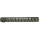 Grey Ghost Precision AR-10 M-LOK Handguard, 18 in, Olive Drab Cerakote, GGP-308-18-HG-OD