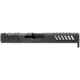 Grey Ghost Precision Glock 17 Gen4 Stripped Slide, RMR Cut, Version 1 - Angled Serration Pattern, 17-4 SS, Black Nitride, GGP-17-4-OC-V1
