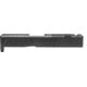 Grey Ghost Precision Glock 43 Stripped Slide, Version 1 - Angled Serration Pattern, 17-4PH Stainless Steel, DLC, Black, GGP-SPG43-V1-BLK