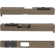 Grey Ghost Precision Glock Version 6 Pistol Slide w/ RMR-DP Pro Cut, for Glock 17 Gen 3, FDE Cerakote, GGP-17-3-OC-FDE-V6