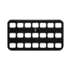 Grey Man Tactical 11 x 6 Rigid MOLLE Panel, Black, 000228