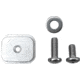 Grey Man Tactical RMP Backer Plate, 1/4-20 Tapped Center Hole, Black, 000145