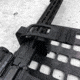 Grey Man Tactical Vehicle Rifle Rack w/Standard Buttstock Cup Kit, Rubber Clamp, 15.25 x 25 RMP, Black, 000339