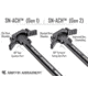 Griffin Armament SN-ACH 10, AR-10 Charging Hand, le, Ambidextrous, Forward-Facing Gas Vent, Anodized Finish, Black, SNACH10R3