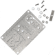 Grim Workshop Cordage Making Card, Surgical Grade Stainless Construction, 3.38in x 2.13in x 0.25in, GWCORDCRD