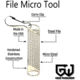 Grim Workshop File Micro Tool, Hardened Stainless Construction, 1.75in x 0.5in, GWFILEZIP
