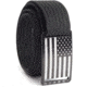 Grip6 Narrow Black Flag Buckle w/Black Strap, 36, NB-USA-NJA-LS-BLK-1.1-36