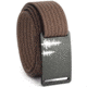 Grip6 Narrow Pine Gunmetal Buckle Belt w/Dark Brown Strap, 34, NB-PINE-GML-LS-MOC-1.1-34