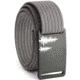 Grip6 Narrow Pine Gunmetal Buckle Belt w/Grey Strap, 34, NB-PINE-GML-LS-GRY-1.1-34