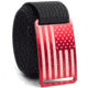 Grip6 Standard USA Red Flag Buckle w/Black Strap, 44, SB-USA-EMB-MS-JET-1.5-44