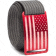 Grip6 Standard USA Red Flag Buckle w/Grey Strap, 38, SB-USA-EMB-MS-TTM-1.5-38