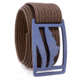 Grip6 Standard Wasatch Blue Steel Buckle w/Brown Strap, 34, SB-WASATCH-BST-MS-CUB-1.5-34