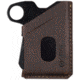 Grip6 Wallet Black w/Brown Leather Sleeve w/Loop, WLT-NJA-LP-BRNL