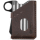 Grip6 Wallet USA Grey w/Brown Leather Sleeve w/Loop, WLT-USA-GML-LP-BRNL