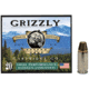 Grizzly Cartridge 9 mm +P 147 Grain Full Metal Jacket-Flat Point Pistol Ammo, 20 Rounds, GC9M+P2