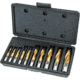 Grizzly Industrial HSS TiN Coated 2 Flute End MIlls, 10 pc. Set G9761