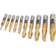 Grizzly Industrial HSS TiN Coated 2 Flute End MIlls, 10 pc. Set G9761