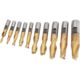 Grizzly Industrial HSS TiN Coated 2 Flute End MIlls, 10 pc. Set, G9761