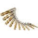 Grizzly Industrial HSS TiN Coated 4 Flute End Mills, 10 pc. Set, G9762