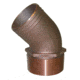 GROCO NPT Bronze 45 Degree Pipe to 1-1/4" Hose 1-1/4" 75263
