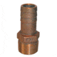 GROCO NPT x 2" ID Bronze Pipe to Hose Straight Fitting 2" 74260