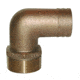 GROCO NPT x 3/4" ID Bronze 90 Degree Pipe to Hose Fitting Standard Flow Elbow 3/4" 74274