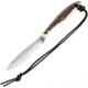 Grohmann Trout and Bird Knife Stag Car, 3.88 satin finish carbon steel blade, Stag bone handle, H2C