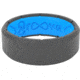 Groove Life Edge Deep Stone Silicone Ring, Grey, 14, 12700