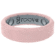 Groove Life Edge Thin Rose Quartz Silicone Ring, Pink, 08, 52506
