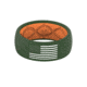 Groove Life Original - America Silicone Ring, White Fill, Moss Green/Orange/Green, 9 TGV-RNG-OR-AM-GROW-09