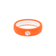 Groove Life Thin - Collegiate Clemson Full Logo Silicone Ring, Orange/White, 6, 11418