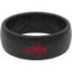 Groove Life Thin Iowa State Color Logo Silicone Ring, Black, 07, 58348