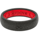 Groove Life Thin Midnight Silicone Ring, Black/Raspberry Red, 05, 20897
