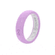 Groove Life Thin Silicone Ring, Lavender Purple/Snow, 4 TGV-RNG-TN-LVD-WHT-04