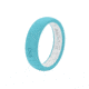 Groove Life Thin Silicone Ring, Turquoise /White, 4 TGV-RNG-TN-TRQ-WHT-04