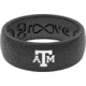 Groove Life Thin Texas A&amp;M Color Logo Silicone Ring, Black, 10, 58447