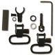 GrovTec US .420-.470in 2 Piece Barrel Band Swivel Set, Black, GTSW40
