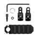 GrovTec US .675 - .725in Tube Mount Rail Barrel Band Mounted Picatinny Rail, Black, GTSW328
